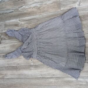 Harper & Me Striped Ruffle Dress S